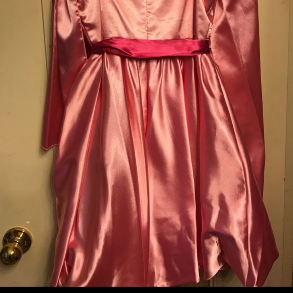 Pink Dama bridesmaid dress